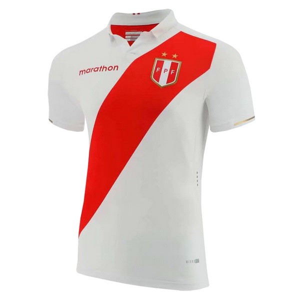 Peru Trikot Heim 2019 Weiß Fussballtrikots Günstig